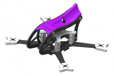 Lynx MAKO 2 FPV Racer Rahmen Set in violett für Blade Torrent 110 FPV