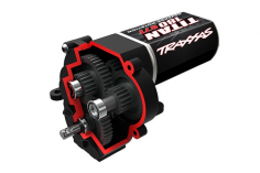 Traxxas Tuning Getriebe mit Motor komplett (lange Untersetzung 16,6:1) für TRX-4M 1/18