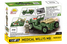 COBI Klemmbausteine Auto Jeep Medical Willys MB - 130 Teile